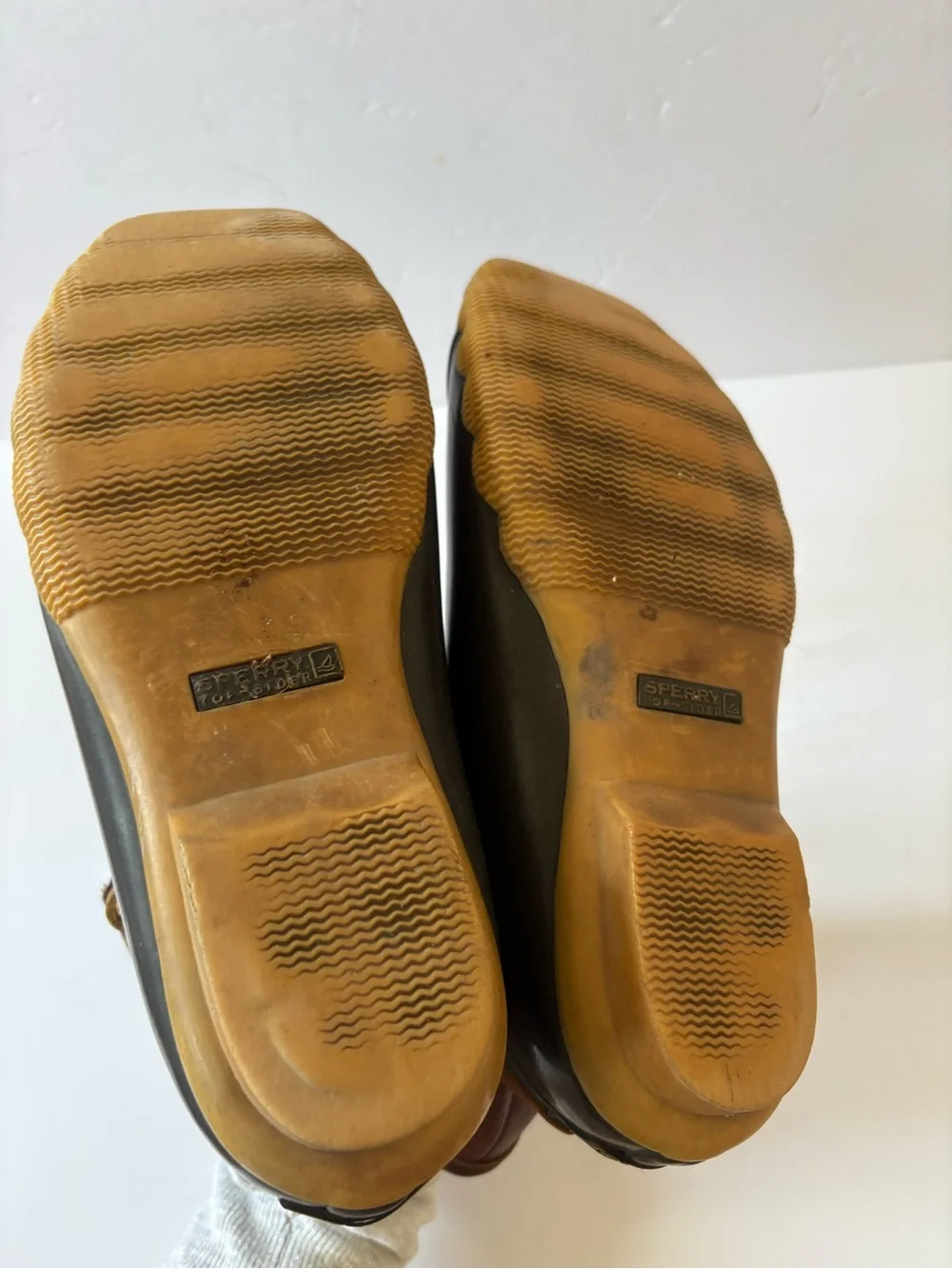 Sperry Top Sider Saltwater Duck Boot Tan/DK Brown 6 Waterproof Rubber Gorpcore